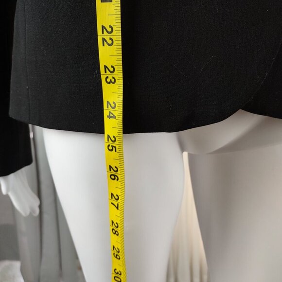 New York & Company Women’s Black One-Button Faux Pockets Blazer Jacket Size 4 - Picture 7 of 13